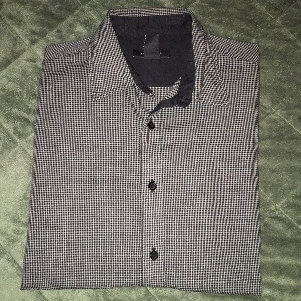 GINGHAM GRAPHIC BUTTON DOWN S